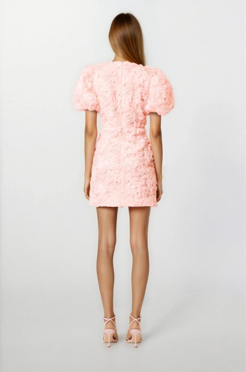 Rosella 3D Mini Dress – Pink Rosella 3D Mini Dress – Pink