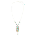 Emile Sterling Silver & Blue Turquoise Pendant Necklace Emile Sterling Silver & Blue Turquoise Pendant Necklace