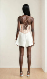 Estie Embroidered Corset Top