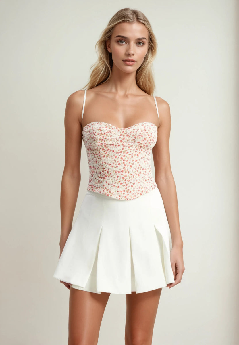 Estie Embroidered Corset Top