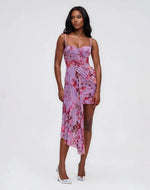 Floral Haze Bustier Mini Dress – Violet Floral Haze Bustier Mini Dress – Violet