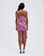 Floral Haze Bustier Mini Dress – Violet Floral Haze Bustier Mini Dress – Violet