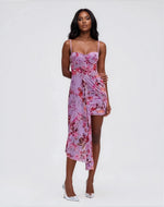 Floral Haze Bustier Mini Dress – Violet Floral Haze Bustier Mini Dress – Violet
