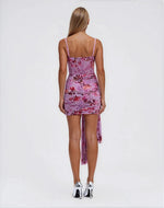 Floral Haze Bustier Mini Dress – Violet Floral Haze Bustier Mini Dress – Violet
