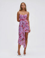 Floral Haze Bustier Mini Dress – Violet Floral Haze Bustier Mini Dress – Violet