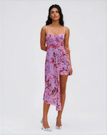 Floral Haze Bustier Mini Dress – Violet Floral Haze Bustier Mini Dress – Violet