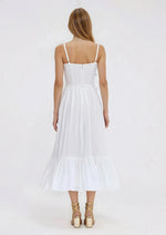 Flutter Poplin Butterfly Midi Dress – Off White Flutter Poplin Butterfly Midi Dress – Off White