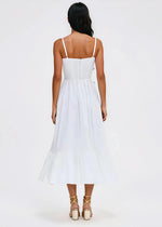 Flutter Poplin Butterfly Midi Dress – Off White Flutter Poplin Butterfly Midi Dress – Off White