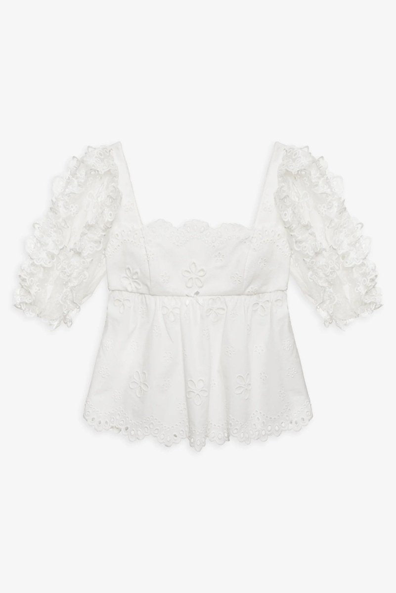 For Love & Lemon - Daisy Eyelet Top