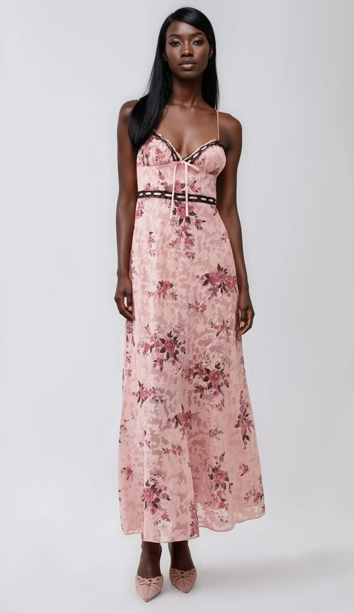 Guinevere Maxi Dress - Pink Guinevere Maxi Dress - Pink