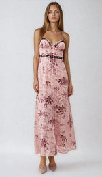 For Love & Lemons Guinevere Maxi Dress - Pink