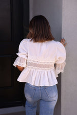 Free People - White Forever Young Top - FINAL SALE