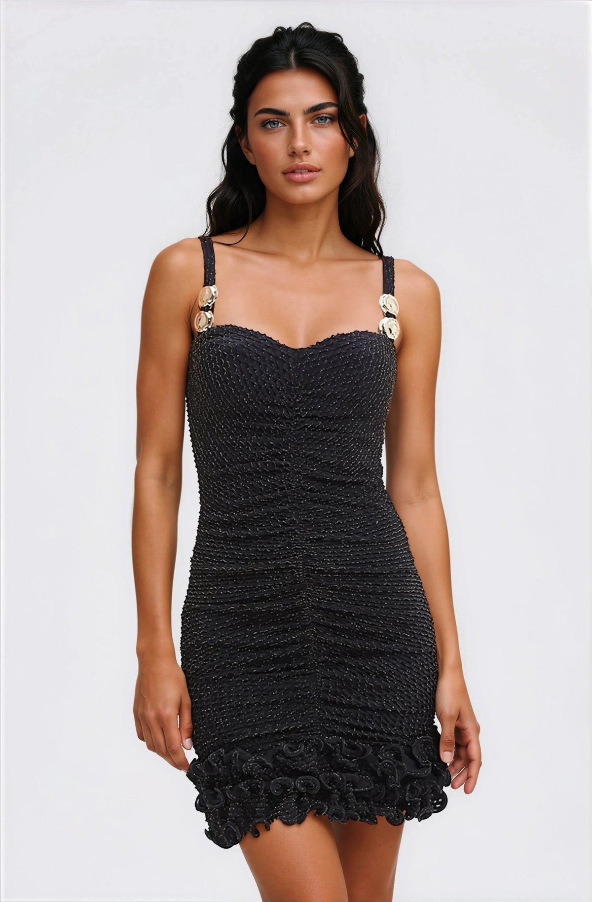 Gavea Mesh Mini Dress – Black Gavea Mesh Mini Dress – Black