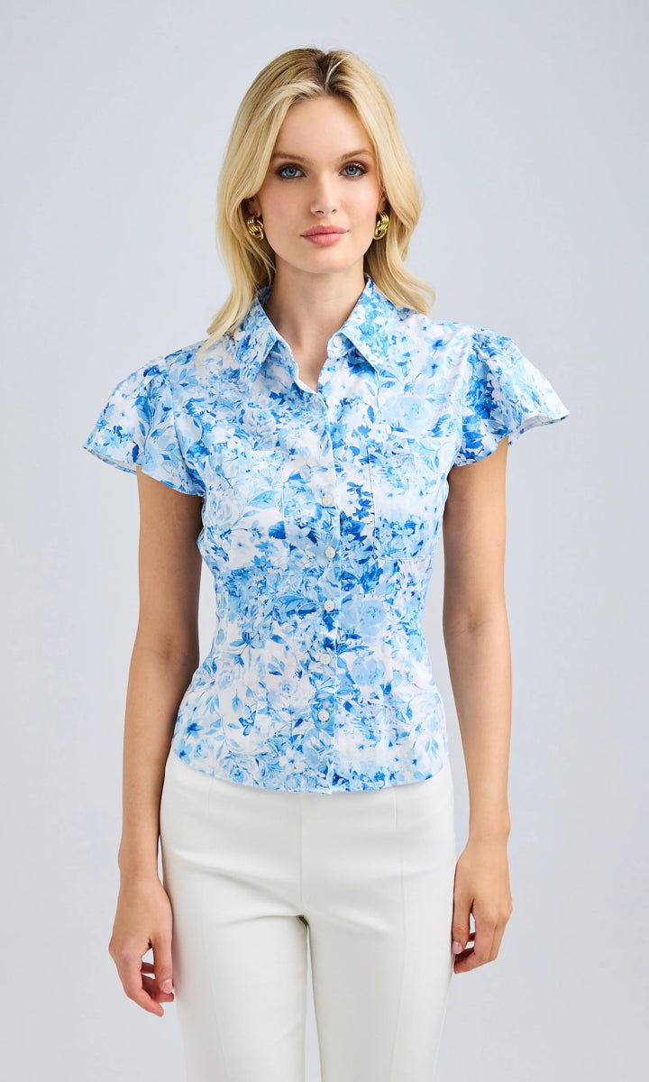 Generation Love - Francesca Floral Poplin Top - XO, Tina