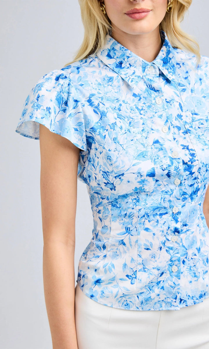 Generation Love - Francesca Floral Poplin Top - XO, Tina