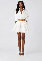 Hattie Shirt Dress – White Hattie Shirt Dress – White
