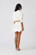 Hattie Shirt Dress – White Hattie Shirt Dress – White