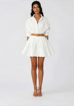 Hattie Shirt Dress – White Hattie Shirt Dress – White