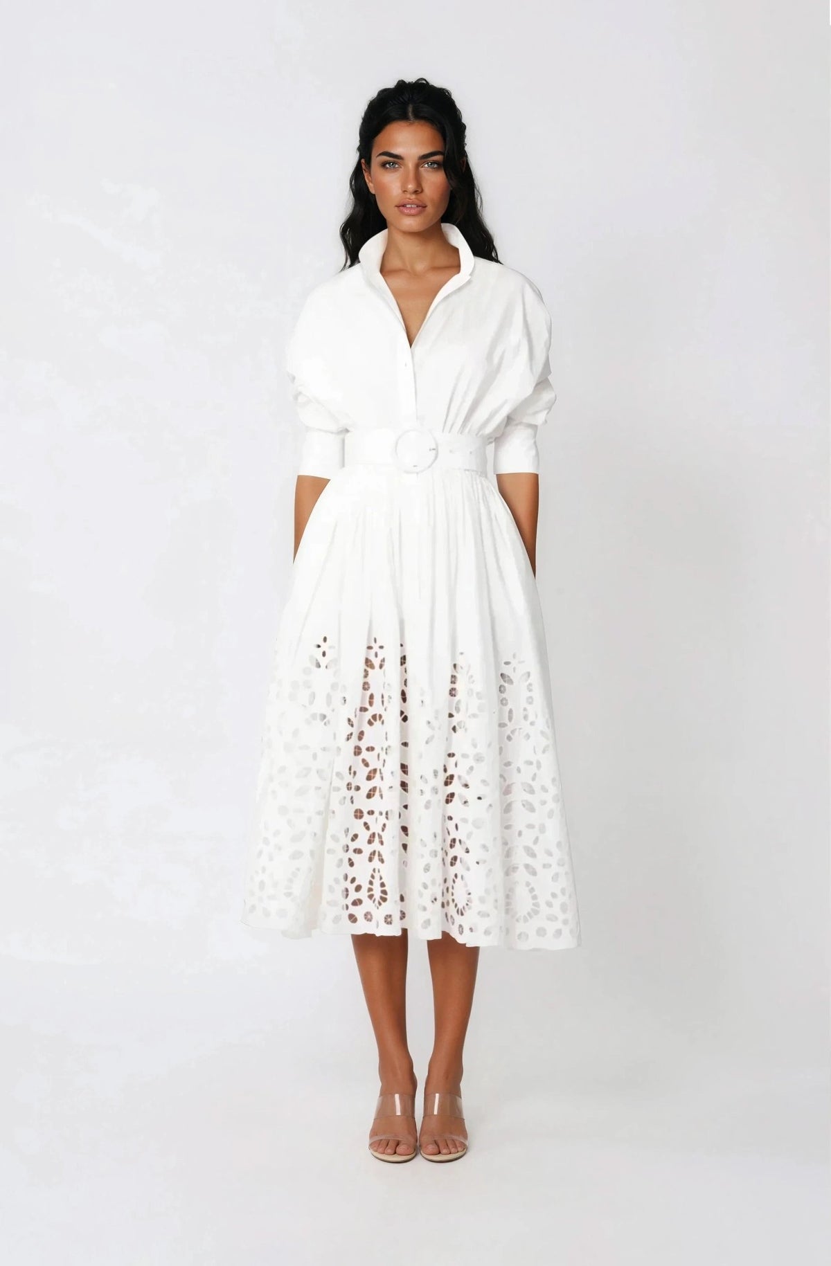 Hayden Shirt Dress – White Hayden Shirt Dress – White