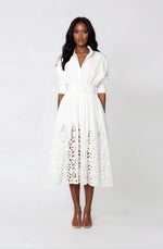 Hayden Shirt Dress – White Hayden Shirt Dress – White