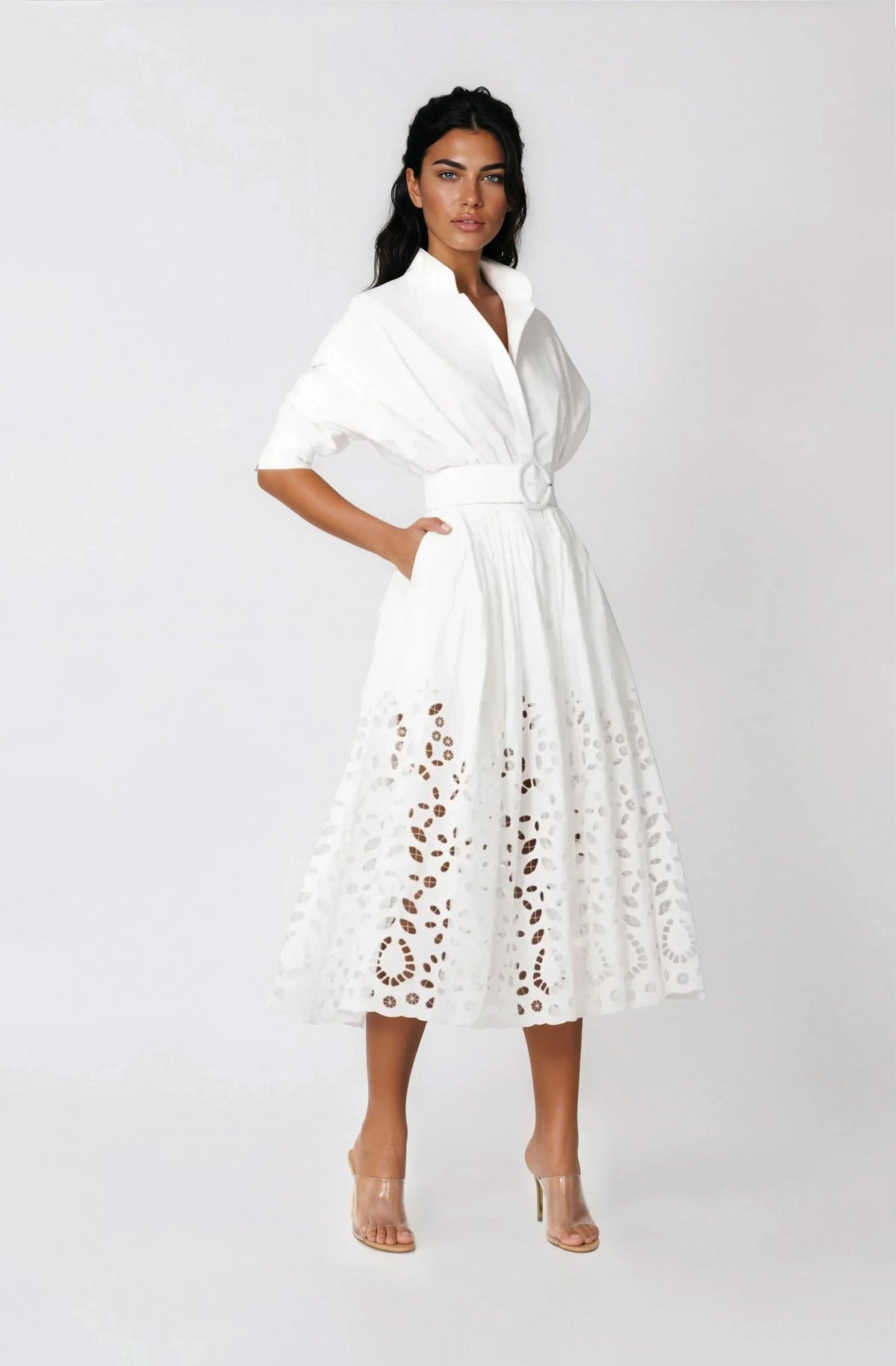 Hayden Shirt Dress – White Hayden Shirt Dress – White