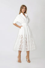 Hayden Shirt Dress – White Hayden Shirt Dress – White