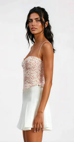 Helenia Pleated Skort – Orchid White (Final Sale) Helenia Pleated Skort – Orchid White (Final Sale)