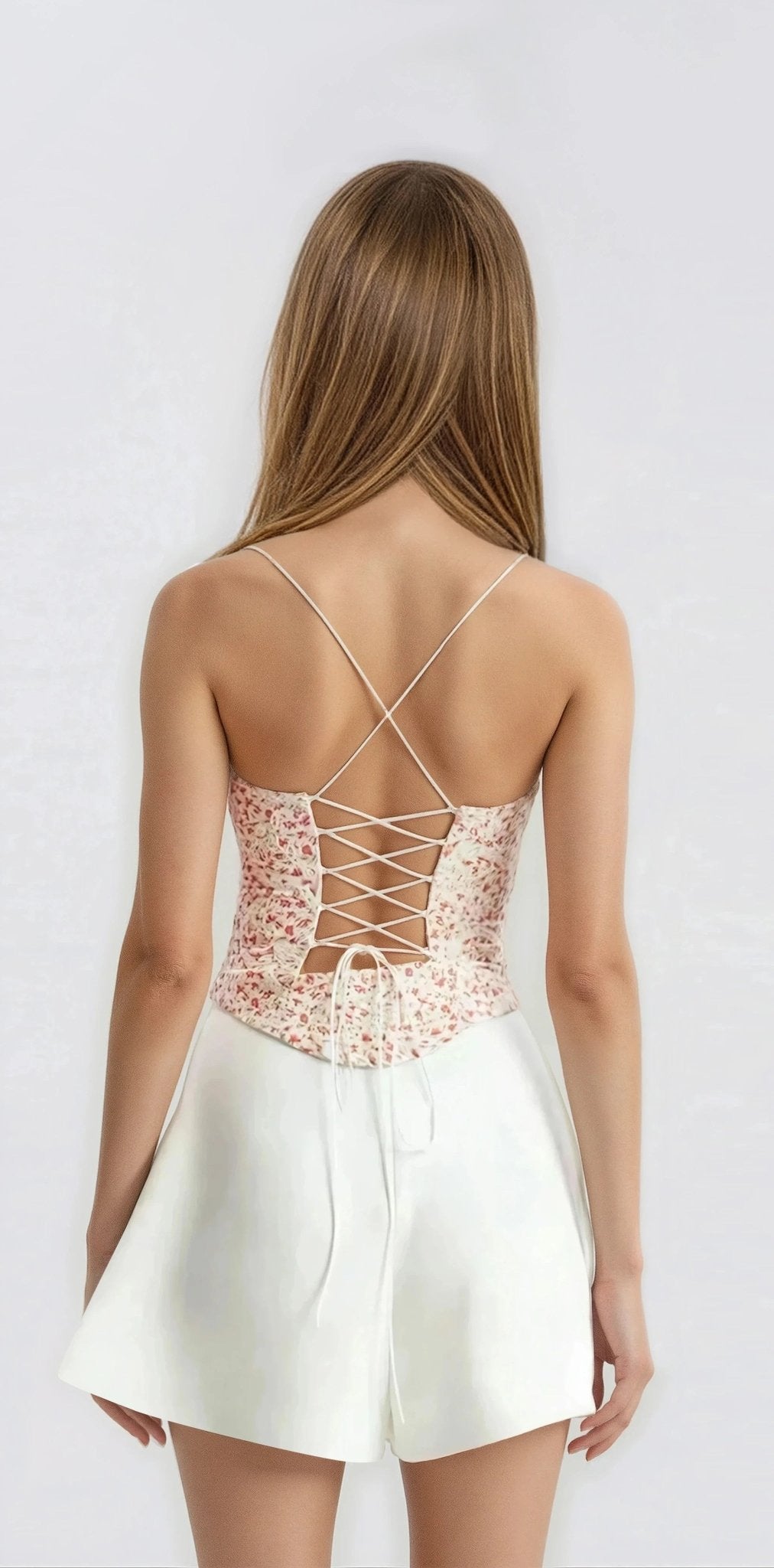 Helenia Pleated Skort – Orchid White (Final Sale) Helenia Pleated Skort – Orchid White (Final Sale)