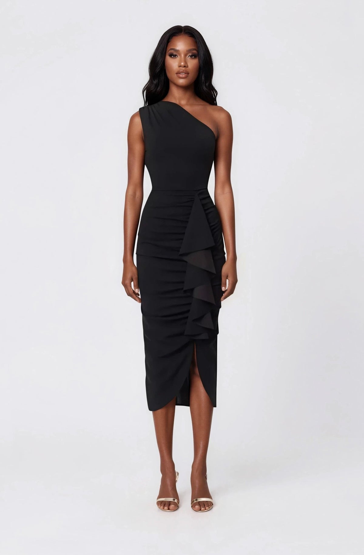 Jade Midi Dress - Black Jade Midi Dress - Black