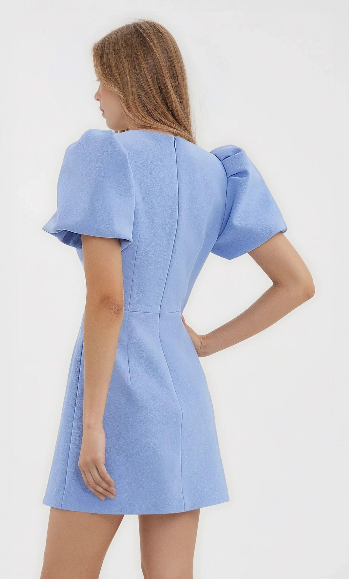 Juliana Puff Sleeve Mini – Blue Juliana Puff Sleeve Mini – Blue