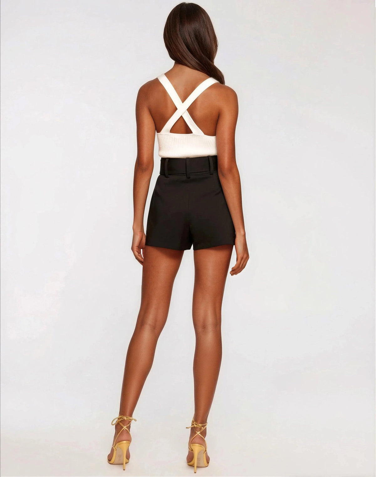 Kasey Belted Mini Short - Black Kasey Belted Mini Short - Black