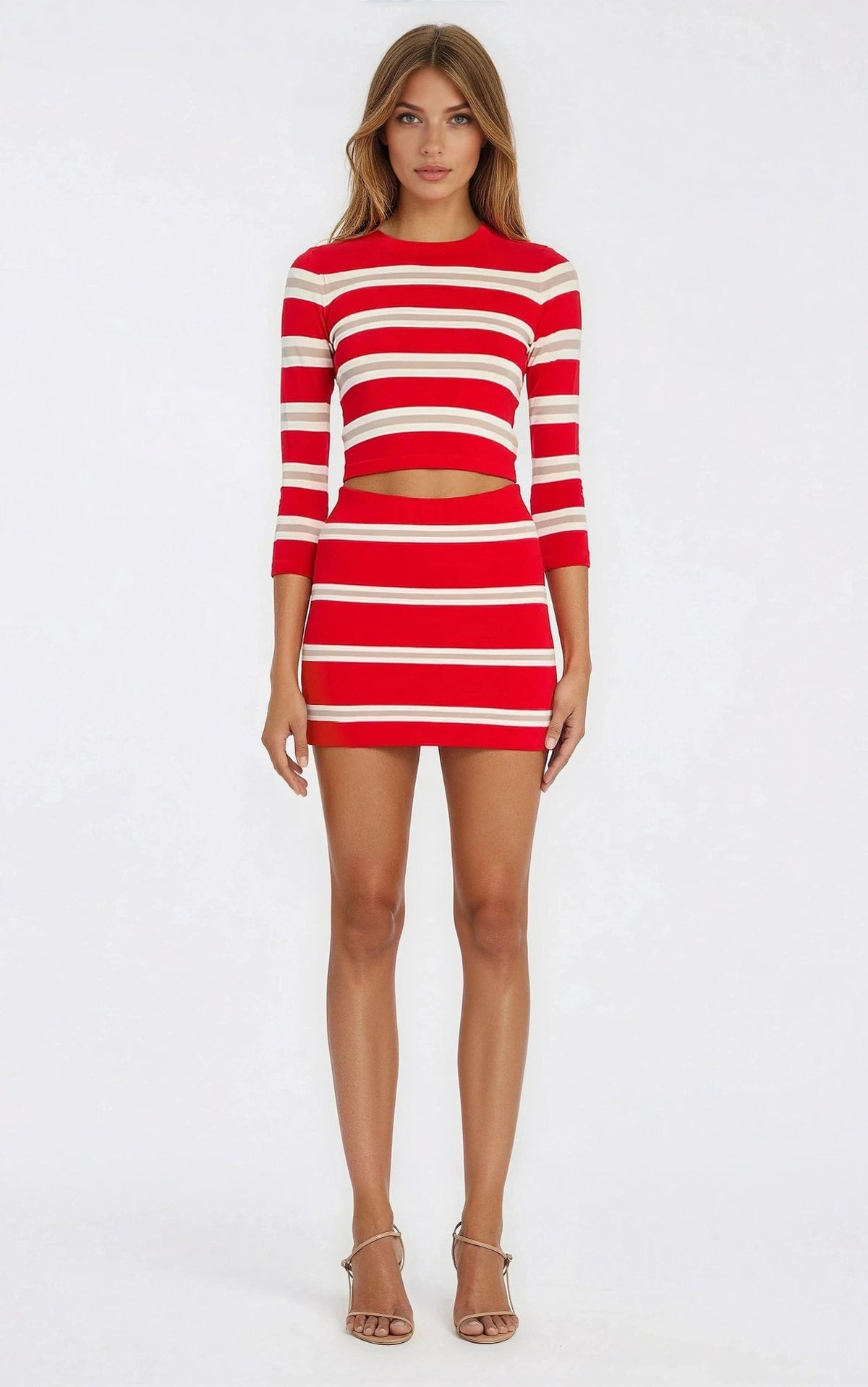Kian Knit Skort – Cherry/Sand/Eggshell Kian Knit Skort – Cherry/Sand/Eggshell