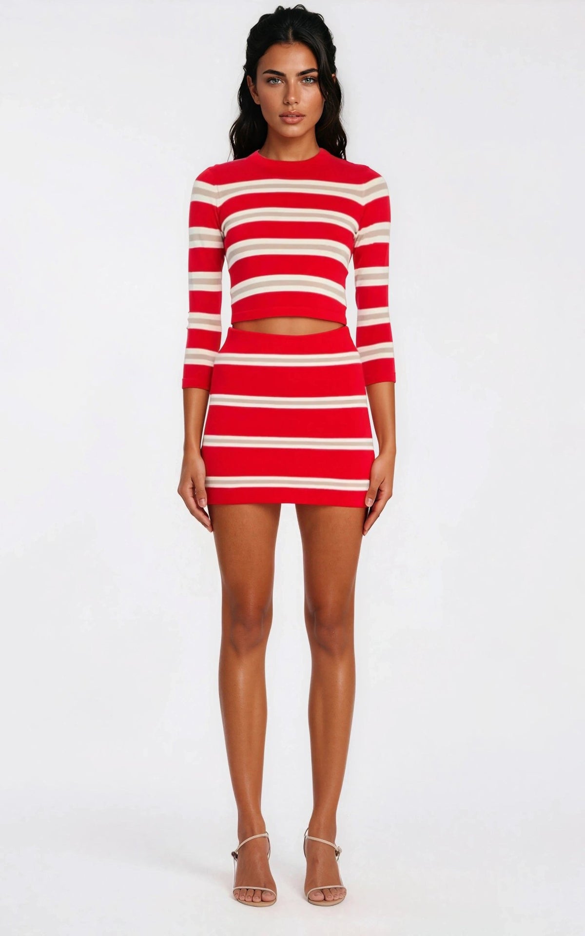 Kian Knit Skort – Cherry/Sand/Eggshell Kian Knit Skort – Cherry/Sand/Eggshell