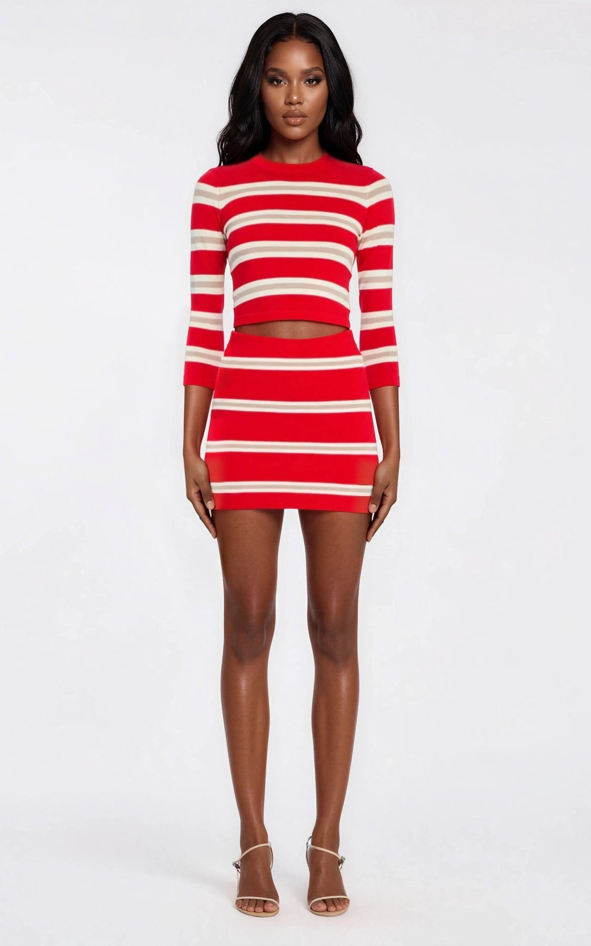 Kian Knit Skort – Cherry/Sand/Eggshell Kian Knit Skort – Cherry/Sand/Eggshell