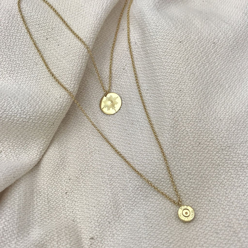 Layered North Star Bullet Necklace Layered North Star Bullet Necklace