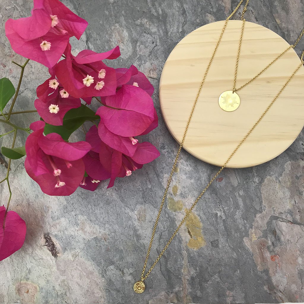 Layered North Star Bullet Necklace Layered North Star Bullet Necklace