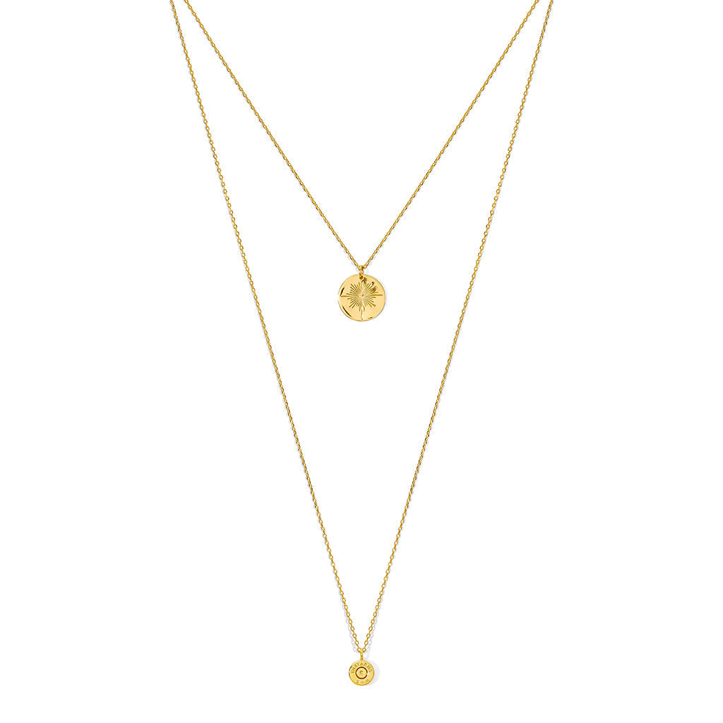Layered North Star Bullet Necklace Layered North Star Bullet Necklace
