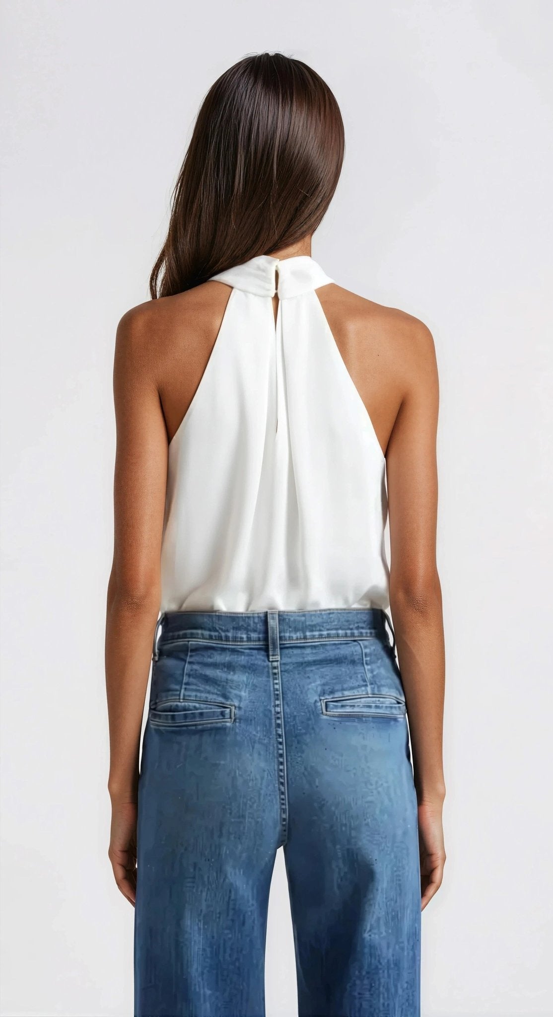 Maia Gather Sleeveless Top - Ivory Maia Gather Sleeveless Top - Ivory