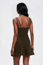 Metallic Knit Mini Dress – Black Metallic Knit Mini Dress – Black