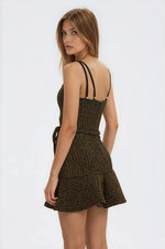 Metallic Knit Mini Dress – Black Metallic Knit Mini Dress – Black