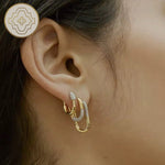 Milena Hoops - 925 Sterling Silver Milena Hoops - 925 Sterling Silver