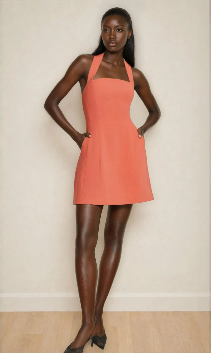 Nevelle Hourglass Halter Dress (Final Sale)