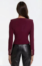 Olempia Crepe Blazer - Malbec - XO, Tina Olempia Crepe Blazer - Malbec - XO, Tina