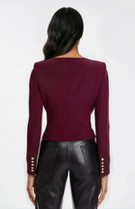 Olempia Crepe Blazer - Malbec - XO, Tina Olempia Crepe Blazer - Malbec - XO, Tina