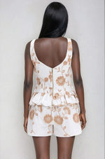 Botanical Poplin Top – Off White Botanical Poplin Top – Off White