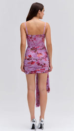 PatBO - Floral Haze Bustier Mini Dress - Encompass Boutique