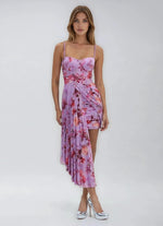 Floral Haze Bustier Mini Dress – Violet Floral Haze Bustier Mini Dress – Violet