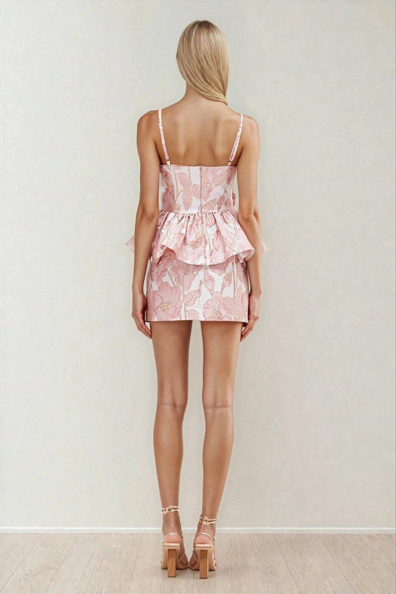 Petal Jacquard Top – Pink Petal Jacquard Top – Pink