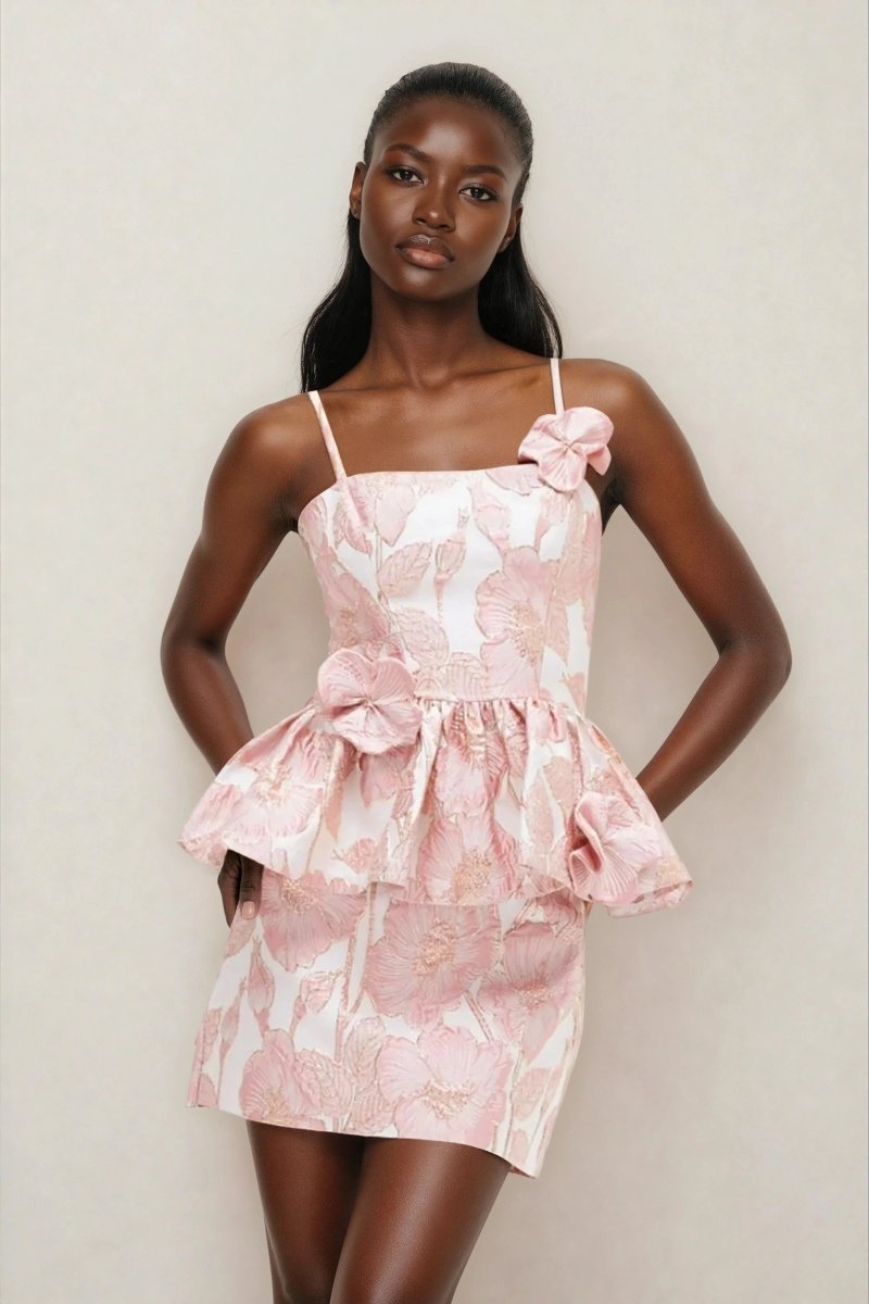 Petal Jacquard Top – Pink Petal Jacquard Top – Pink