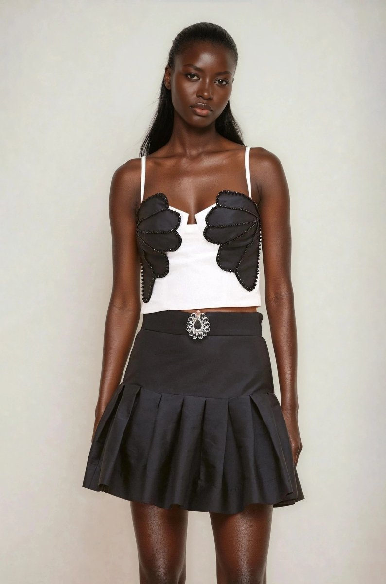 Taffeta Bloom Top - Off White Taffeta Bloom Top - Off White